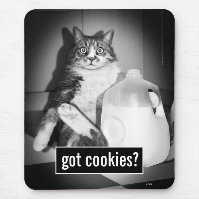 Cat Drinking Milk From Jug Mouse Pad (Front)