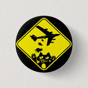 Cat Droppings by Mudge Studios 1 Inch Round Button