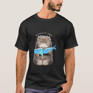 Cat Eaten Tasks T-Shirt