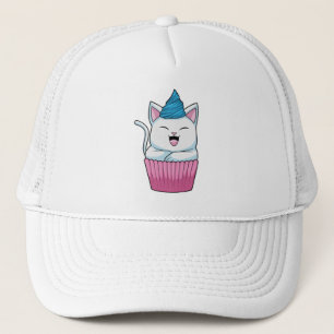 Cat Eating Muffin Trucker Hat