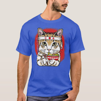 Cat eating noodles T-Shirt
