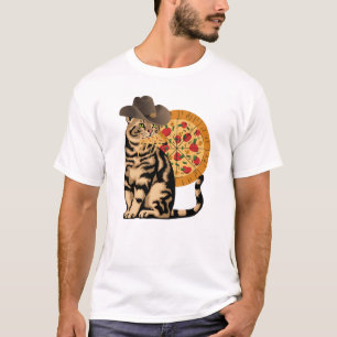 Cat eating pizza T-Shirt