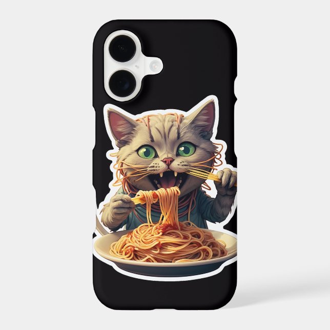 Cat Eating Spaghetti (Back)
