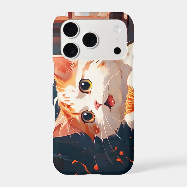Cat eating spaghetti (Back)