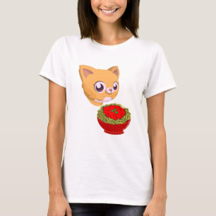 Cat eating spaghetti T-Shirt