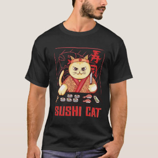 cat eating sushi T-Shirt