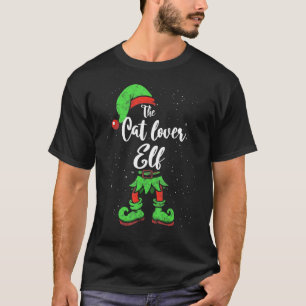 Cat Elf Matching Family Christmas Pajama Costume T-Shirt