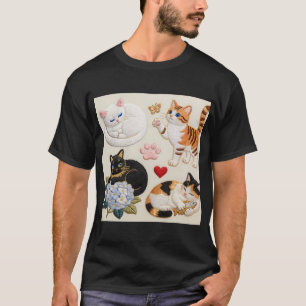 cat embroidery5 T-Shirt