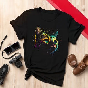 Cat Enthusiast Appare Colourful Cat Lover T-Shirt