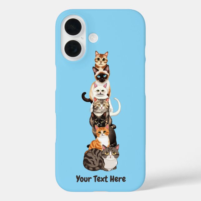 Cat-Er-Pillar Feline Tower Case-Mate iPhone Case (Back)