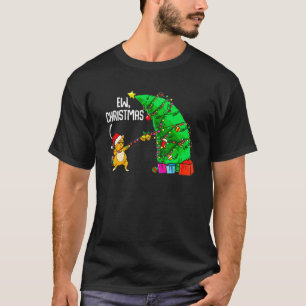 Cat Ew Christmas  Cats Sarcastic Anti Christmas Ca T-Shirt