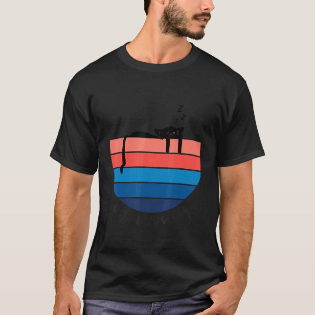 Cat    Ew  Mornings T-Shirt (Front)