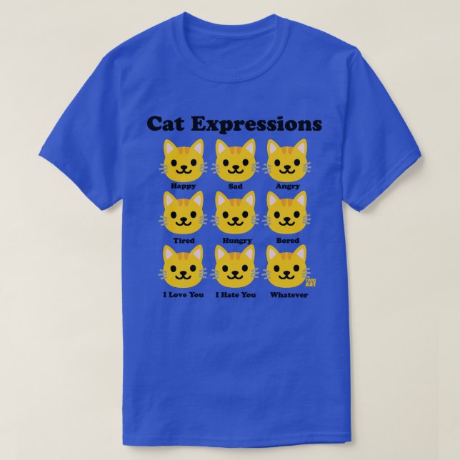 CAT EXPRESSIONS T-Shirt (Design Front)