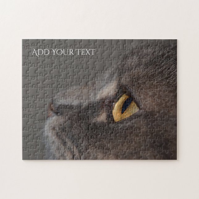 Cat Eye-Macro by Shirley Taylor Jigsaw Puzzle (Horizontal)