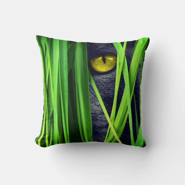 Cat Eye Throw Pillow (Front)