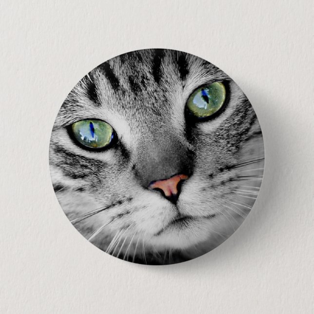 Cat eyes 2 inch round button (Front)