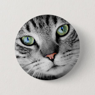Cat eyes 2 inch round button