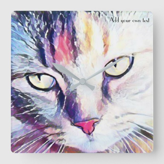 cat eyes art clock (Front)