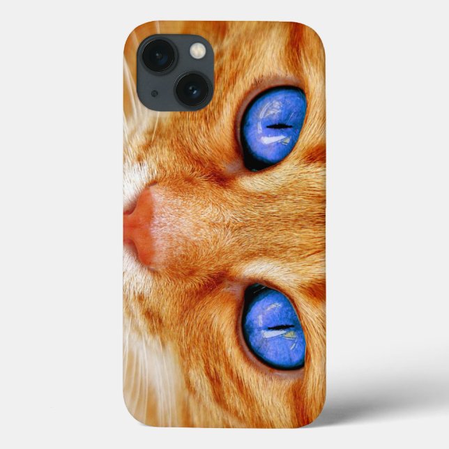 Cat Eyes Cat Eyes Face Tiger Mackerel Red Cat Case-Mate iPhone Case (Back)