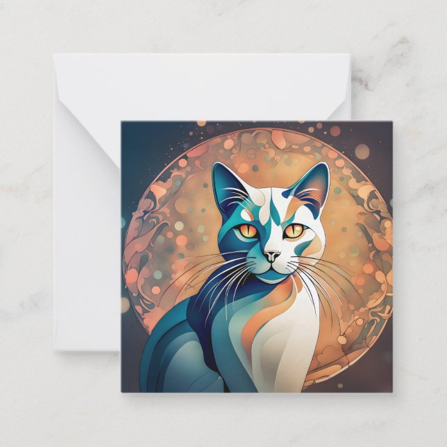 cat eyes look at you card (Front)