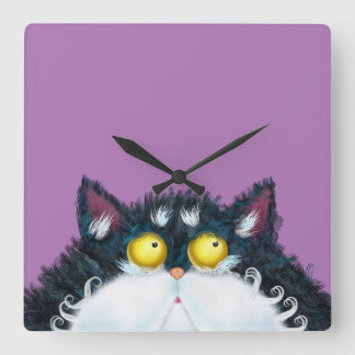 Cat eyes looking large clock