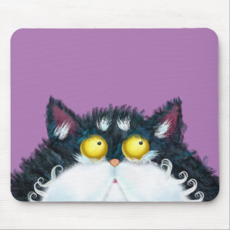 Cat eyes looking  mouse pad
