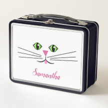 Cat Eyes Metal Lunchbox