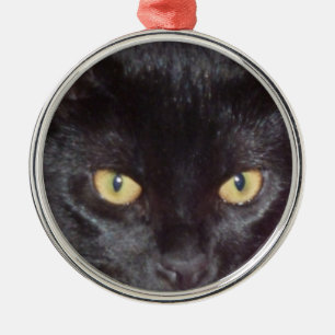 Cat Eyes Metal Ornament