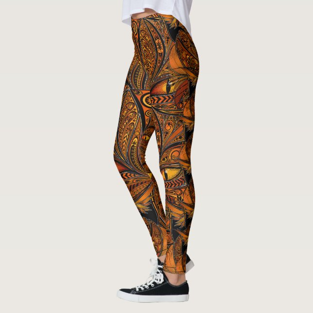 Cat Eyes Pop Fashion Leggings (Left)