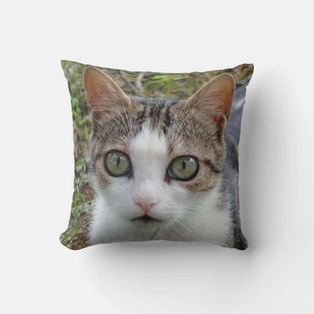 Cat Eyes Throw Pillow (Front)