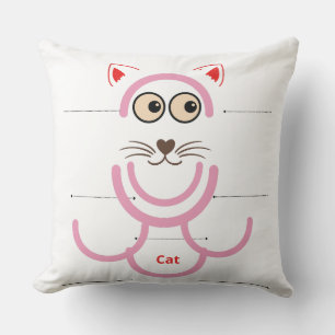 Cat  eyes  throw pillow