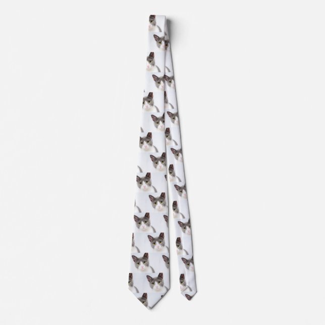 Cat Face 02 Tie (Front)