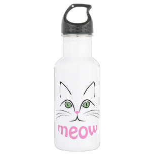 Cat face 532 ml water bottle