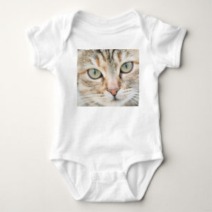 Cat face baby bodysuit