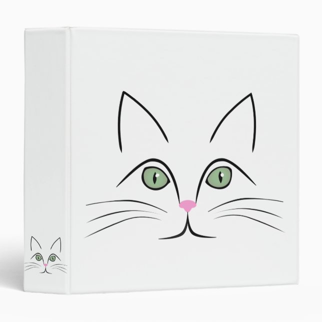Cat face binder (Front/Spine)