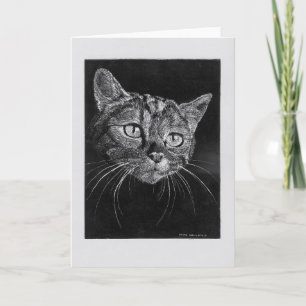 Cat Face blank card. Card