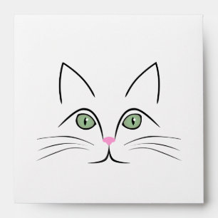 Cat face envelopes
