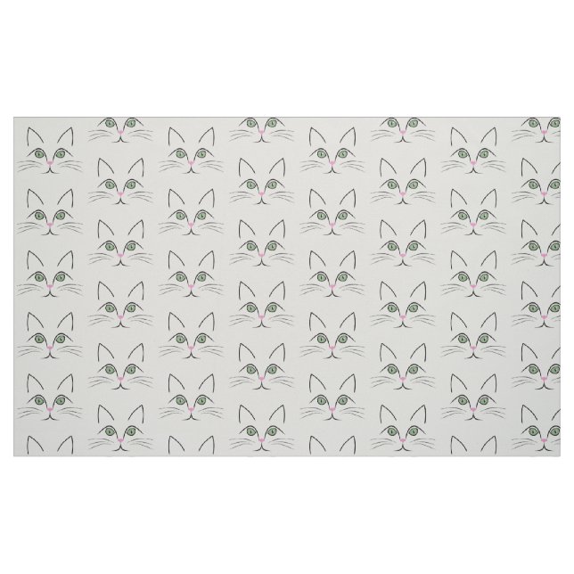 Cat face fabric (Fat Quarter)
