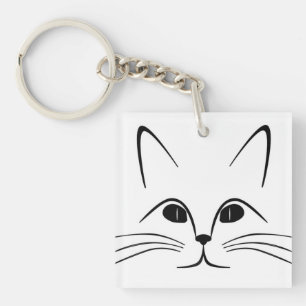 CAT FACE KEYCHAIN