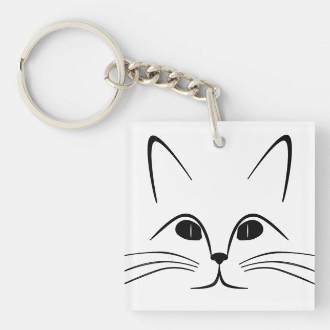 CAT FACE KEYCHAIN (Front)
