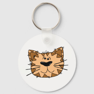 Cat Face Keychain
