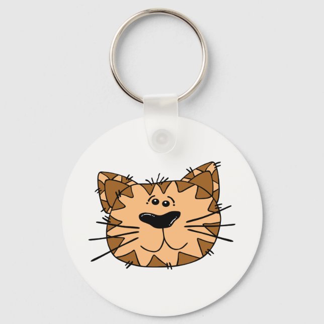 Cat Face Keychain (Front)
