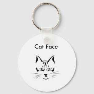 Cat Face Keychain