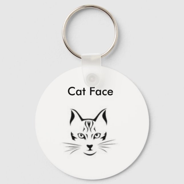 Cat Face Keychain (Front)