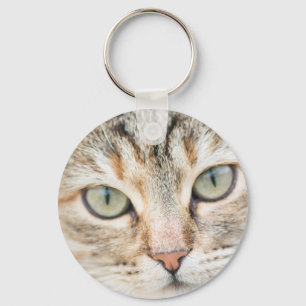 Cat face keychain