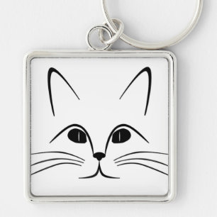 CAT FACE KEYCHAIN