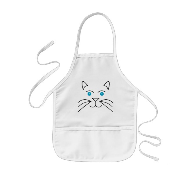 Cat face kids apron (Front)