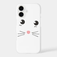 Cat face line drawing