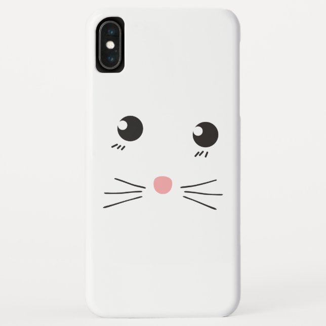 Cat face line drawing Case-Mate iPhone case (Back)