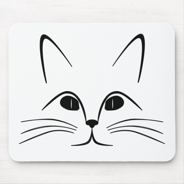 CAT FACE MOUSE PAD (Front)